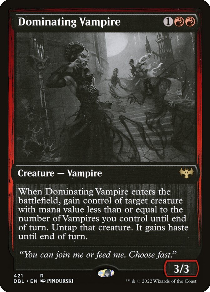 Dominating Vampire 421/534 (Innistrad: Double Feature) 
