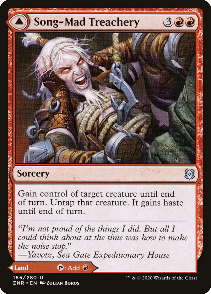 Song-Mad Treachery // Song-Mad Ruins 165 (Zendikar Rising) 