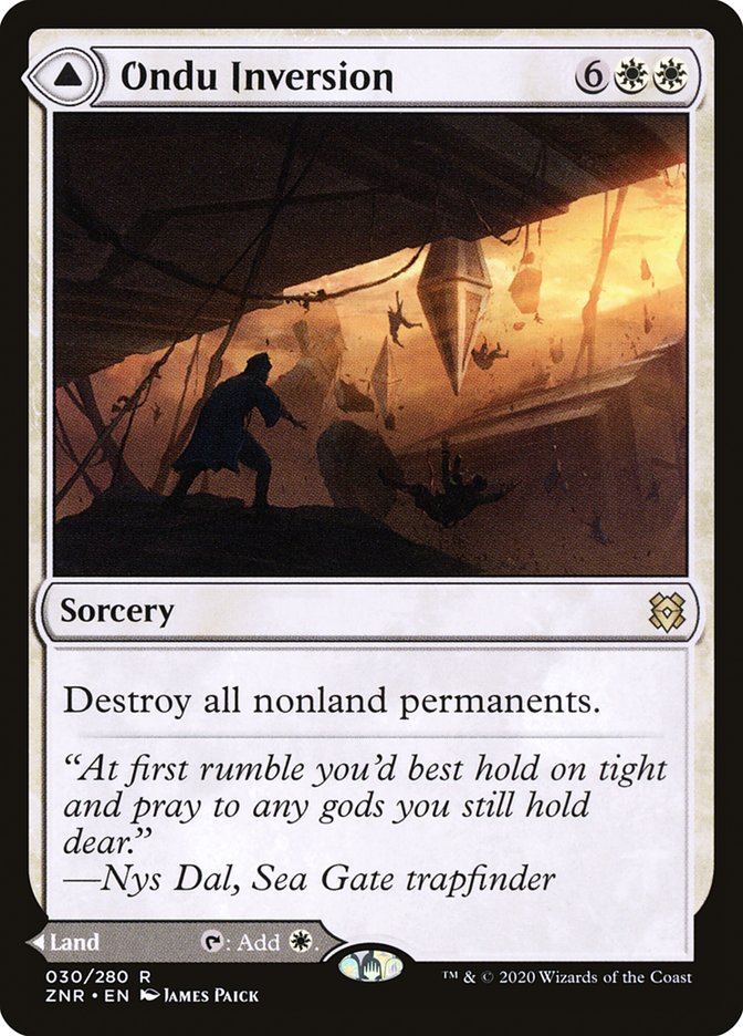 Ondu Inversion // Ondu Skyruins 30 (Zendikar Rising)  - Foil
