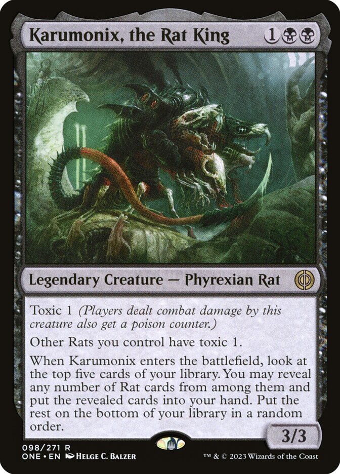 Karumonix, the Rat King 98 (Phyrexia: All Will Be One)  - Foil