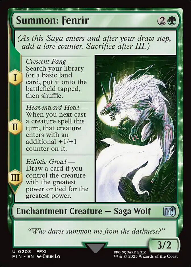 Summon: Fenrir 203 (FINAL FANTASY) 