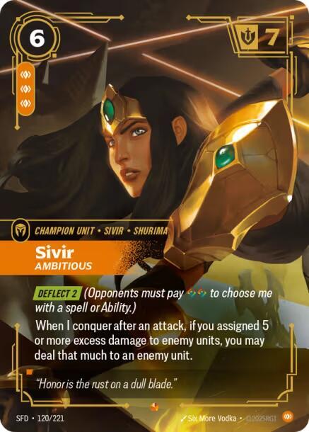 Sivir Ambitious (Spiritforged)  - Foil