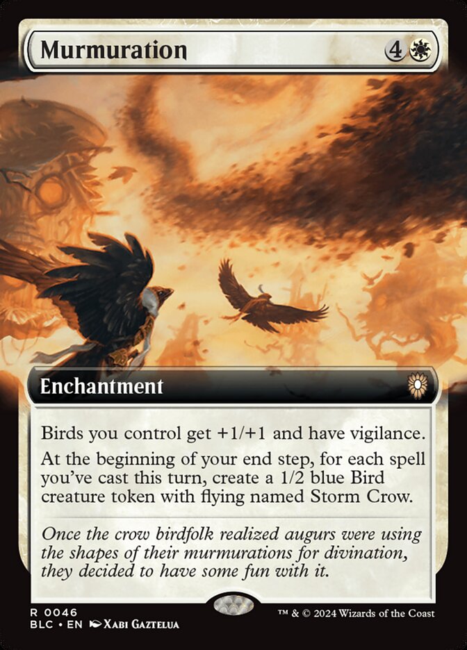 Murmuration 46/40 (Commander: Bloomburrow)  - Extended Art