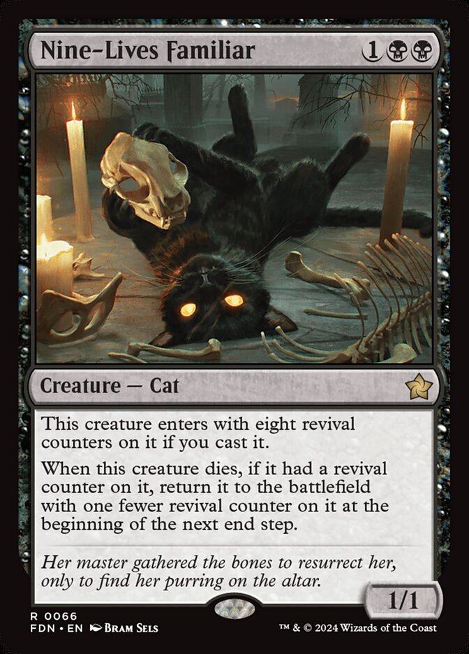 Nine-Lives Familiar 66/291 (Foundations)  - Foil