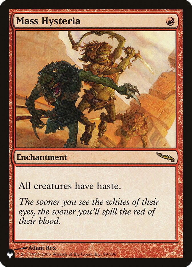 Mass Hysteria MRD-99/5075 (The List Reprints) 
