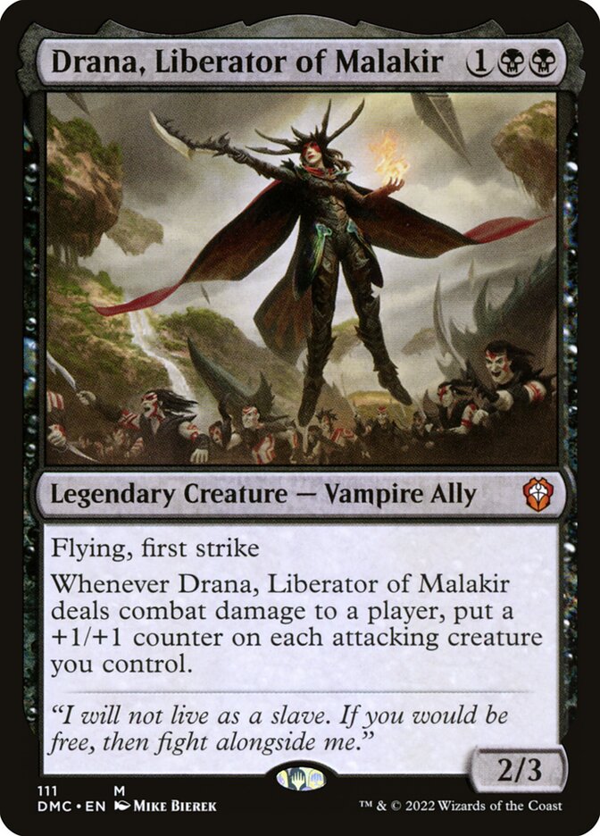 Drana, Liberator of Malakir 111/50 (Commander: Dominaria United) 