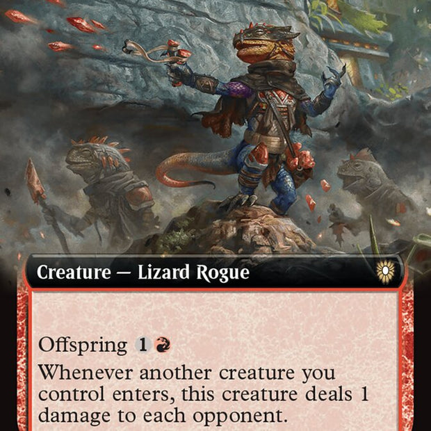 Agate Instigator Extended Art 56 (Commander: Bloomburrow) 