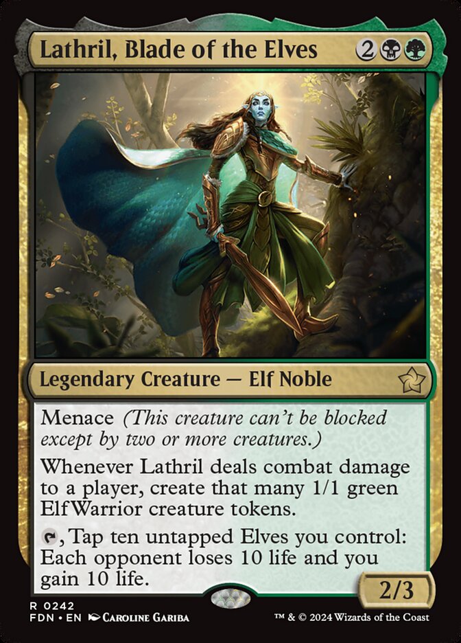 Lathril, Blade of the Elves 242 (Foundations)  - Foil