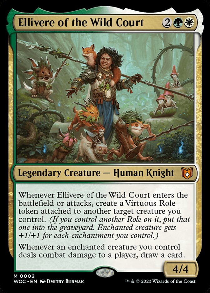 Ellivere of the Wild Court 2 (Commander: Wilds of Eldraine)  - Foil