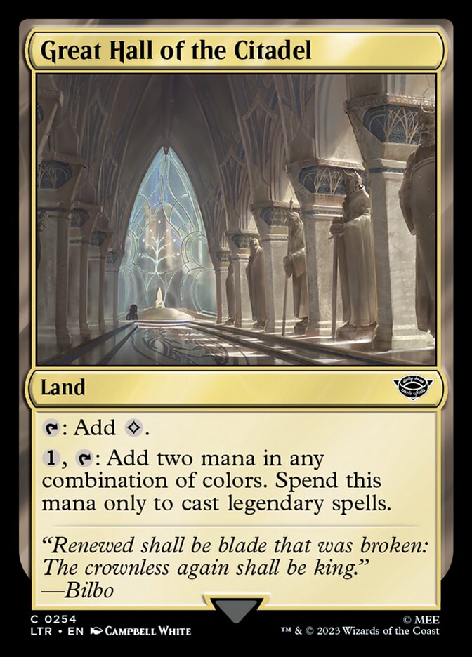 Great Hall of the Citadel 254 (Universes Beyond: The Lord of the Rings: Tales of Middle-earth) 