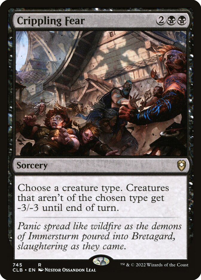Crippling Fear 745/361 (Commander Legends: Battle for Baldur's Gate) 