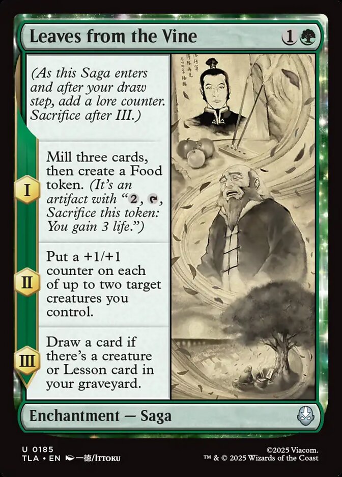 Leaves from the Vine 185/286 (Avatar: The Last Airbender)  - Foil