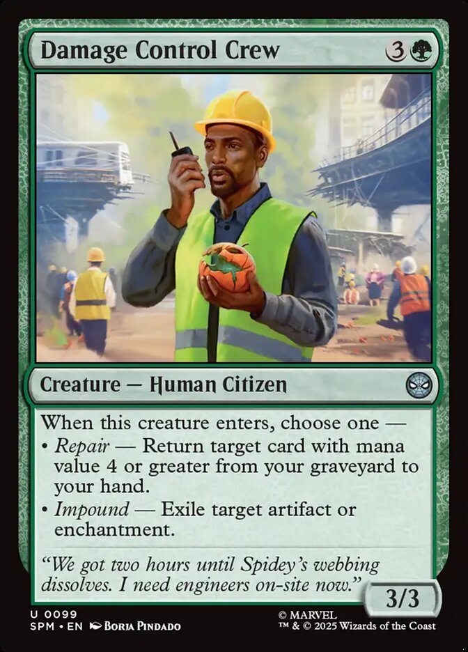 Damage Control Crew 99/198 (Marvel's Spider-Man)  - Foil
