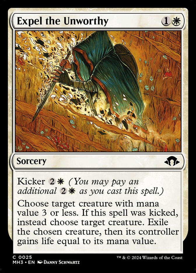 Expel the Unworthy 25/319 (Modern Horizons 3)  - Foil