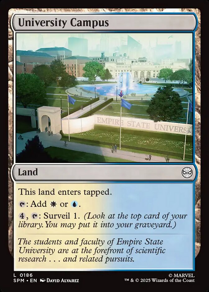 University Campus 186/198 (Marvel's Spider-Man)  - Foil