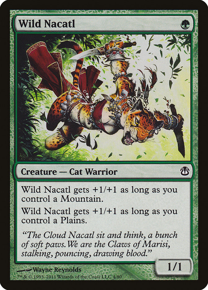 Wild Nacatl 4/80 (Duel Decks: Ajani vs. Nicol Bolas) 
