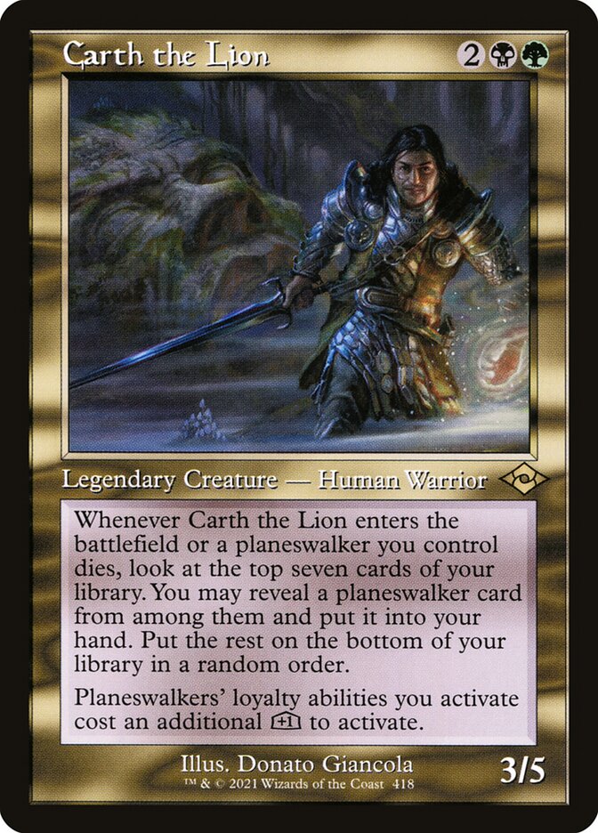Carth the Lion 418 (Modern Horizons 2)  - Foil