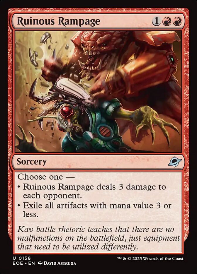 Ruinous Rampage 158/276 (Edge of Eternities)  - Foil
