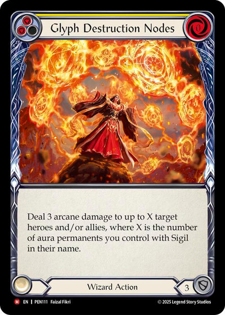 Glyph Destruction Nodes PEN111 (Compendium of Rathe)  - Rainbow Foil