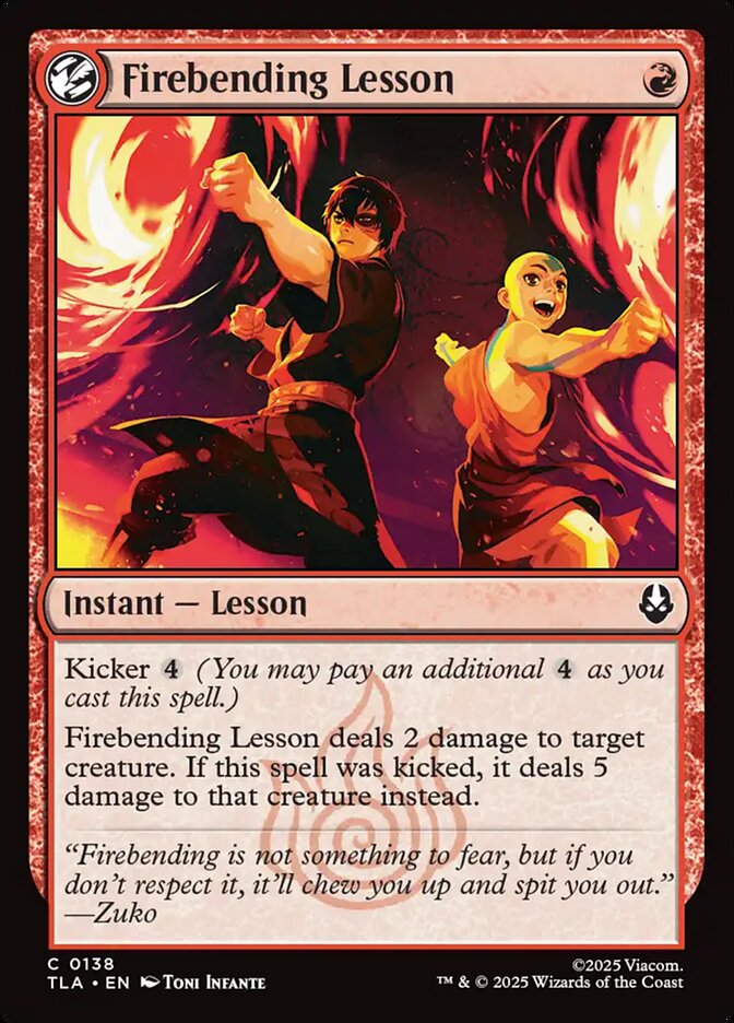 Firebending Lesson 138 (Avatar: The Last Airbender)  - Foil