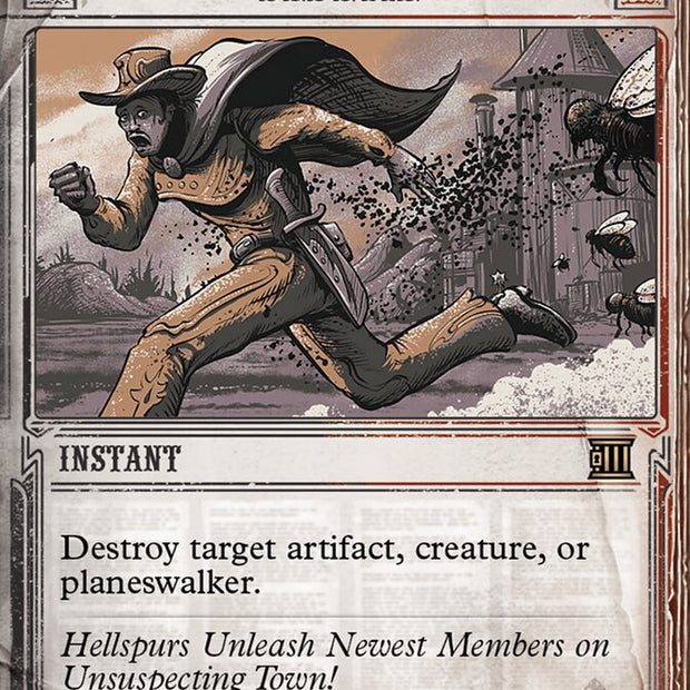 Bedevil 37/65 (Outlaws of Thunder Junction: Breaking News)  - Showcase Foil