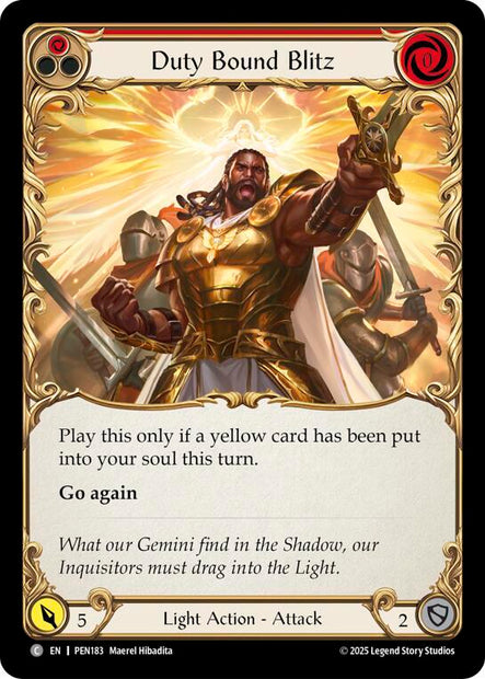 Duty Bound Blitz PEN183 (Compendium of Rathe)  - Rainbow Foil