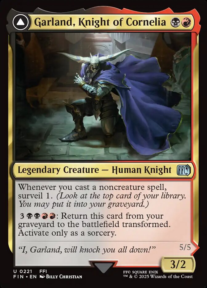 Garland, Knight of Cornelia // Chaos, the Endless 221 (FINAL FANTASY)  - Foil