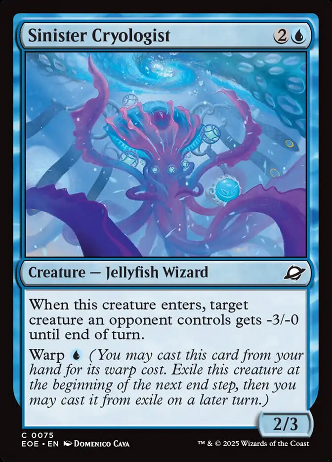 Sinister Cryologist 75 (Edge of Eternities)  - Foil