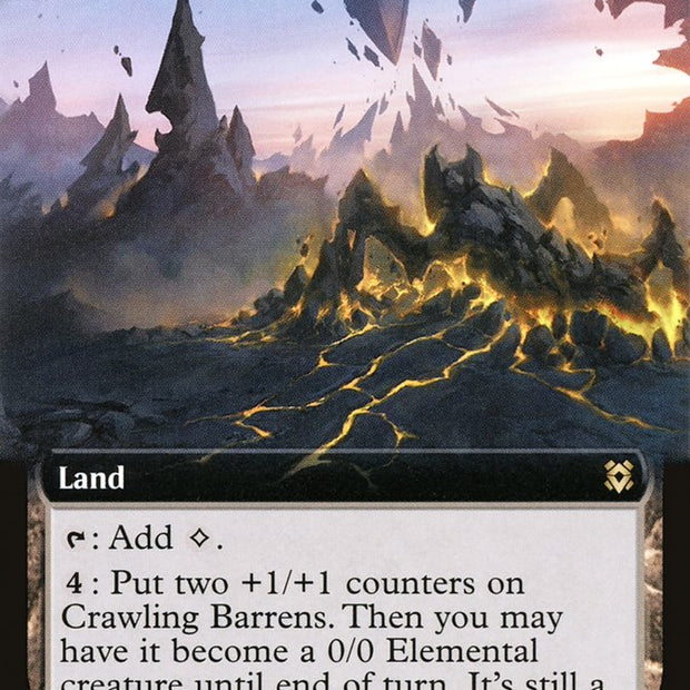 Crawling Barrens 378/280 (Zendikar Rising)  - Extended Art
