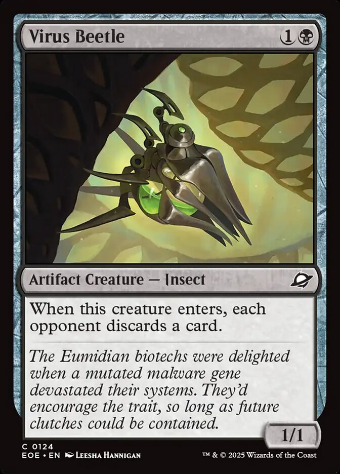 Virus Beetle 124/276 (Edge of Eternities)  - Foil