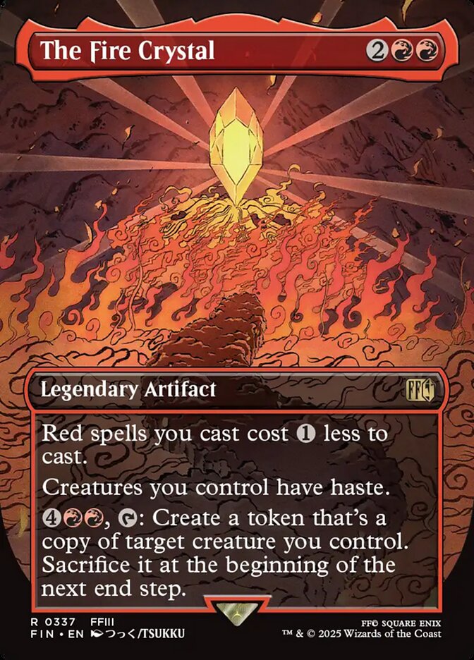 The Fire Crystal  337 (FINAL FANTASY)  - Borderless Foil