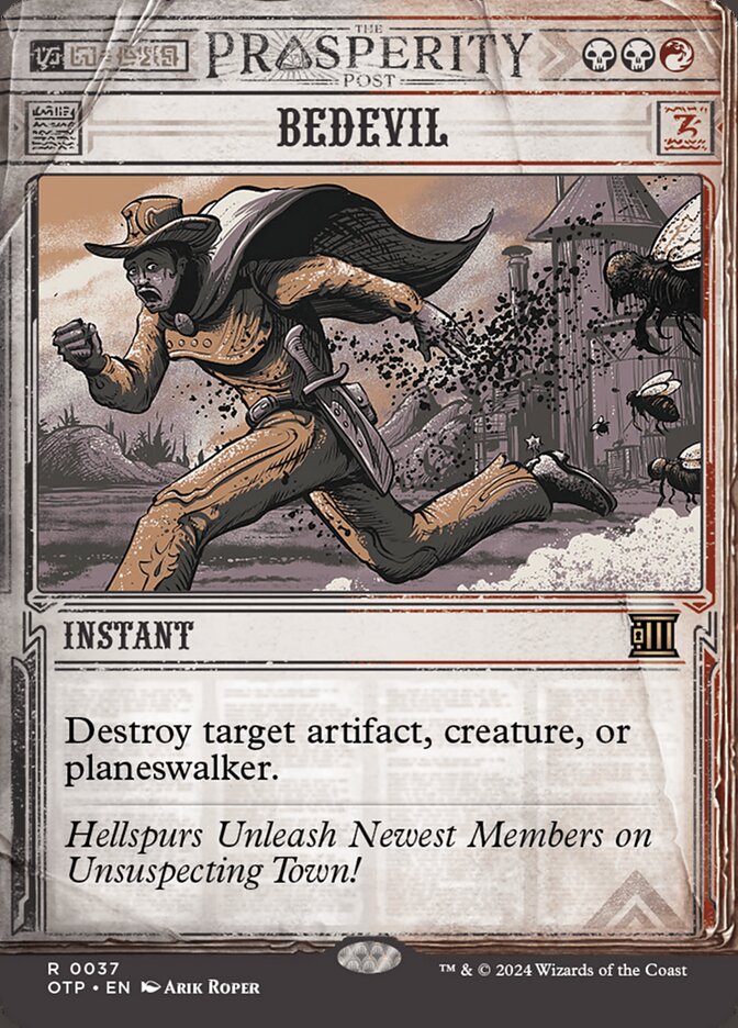 Bedevil 37 (Outlaws of Thunder Junction: Breaking News)  - Foil