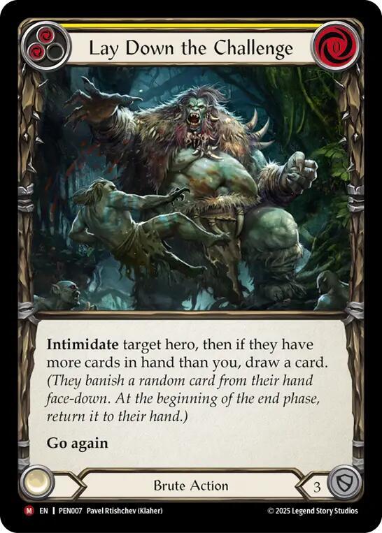 Lay Down The Challenge PEN007 (Compendium of Rathe)  - Rainbow Foil
