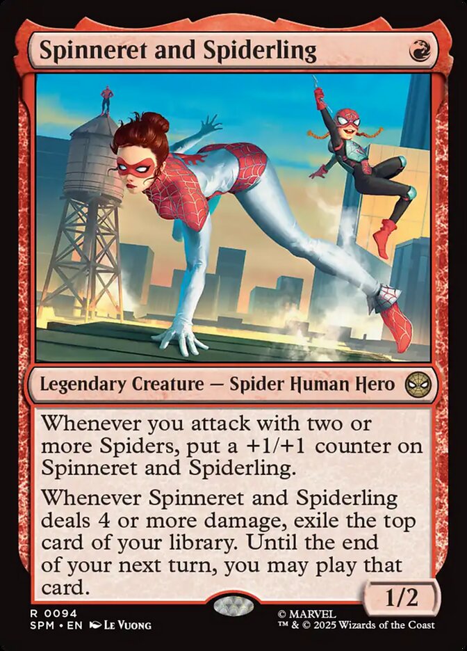 Spinneret and Spiderling 94/198 (Marvel's Spider-Man)  - Foil