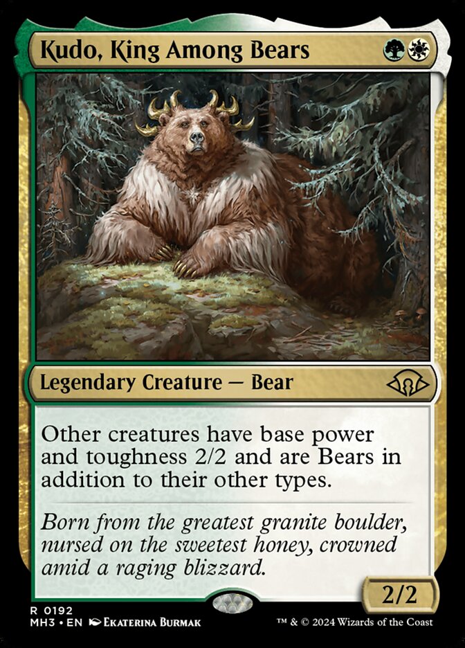 Kudo, King Among Bears 192 (Modern Horizons 3) 