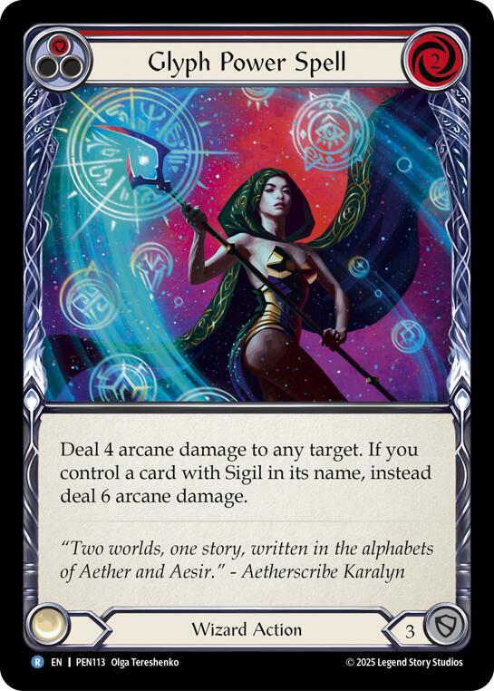 Glyph Power Spell PEN113 (Compendium of Rathe) 
