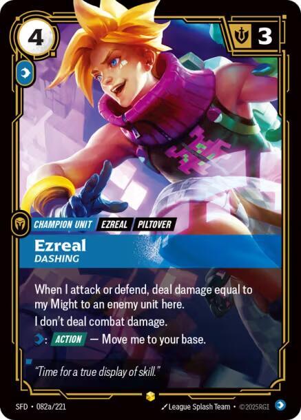 Ezreal - Dashing 082a/221 (Spiritforged)  - Foil
