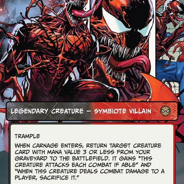 Carnage, Crimson Chaos 227/198 (Marvel's Spider-Man)  - Showcase Foil