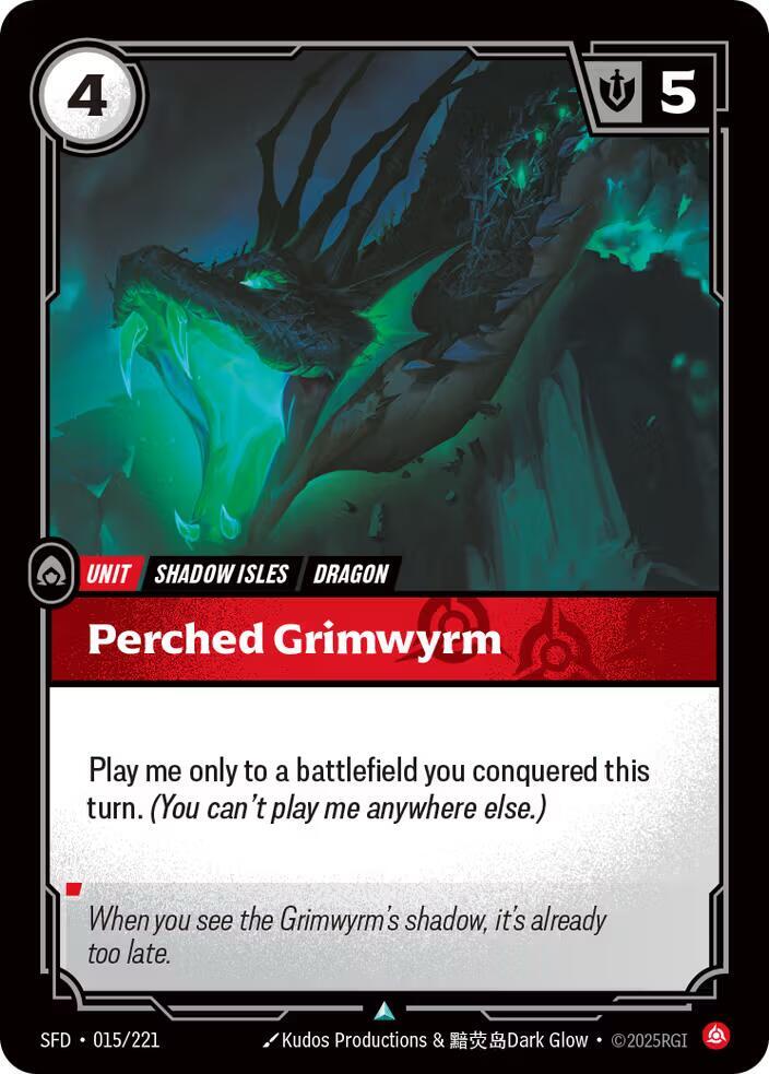 Perched Grimwyrm 15/221 (Spiritforged) 