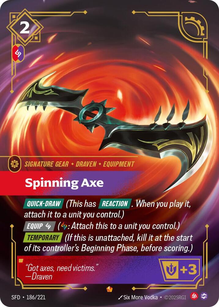 Spinning Axe 186/221 (Spiritforged)  - Foil