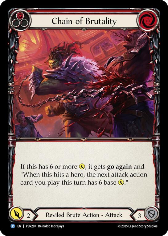 Chain of Brutality PEN297 (Compendium of Rathe)  - Rainbow Foil