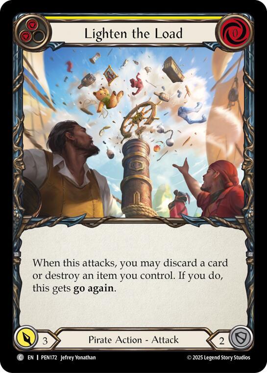 Lighten The Load Yellow ()  - Rainbow Foil