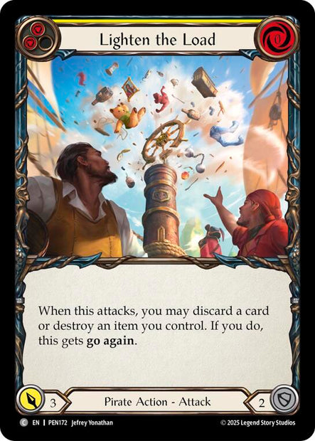 Lighten The Load Yellow ()  - Rainbow Foil