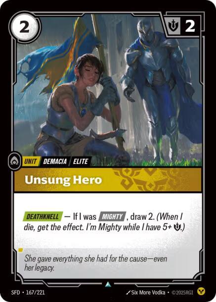Unsung Hero 167/221 (Spiritforged)  - Foil