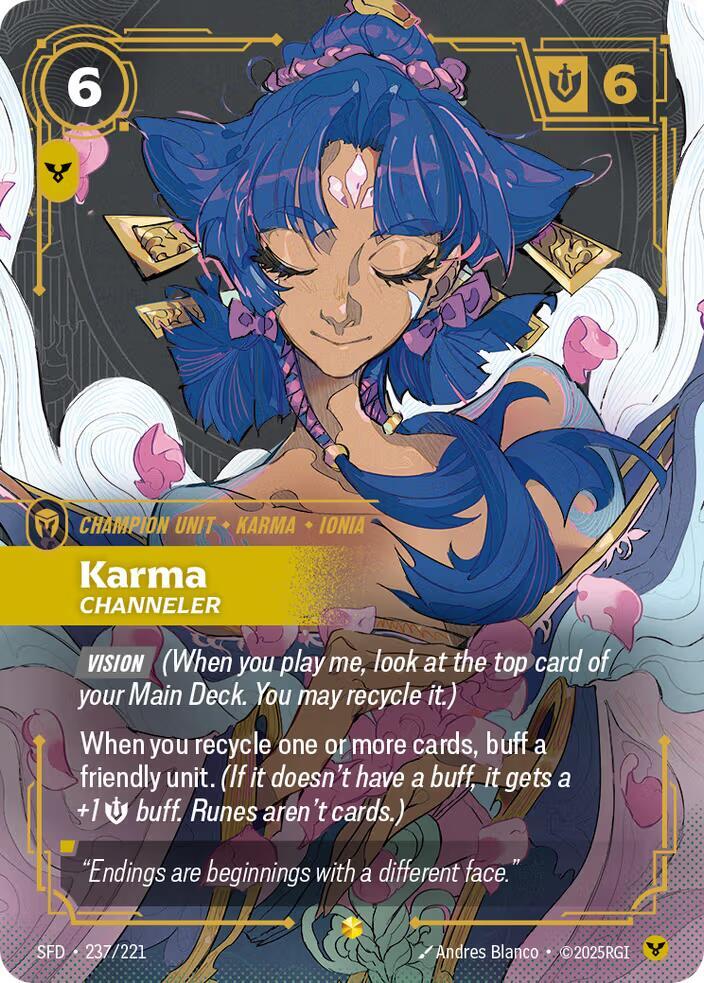 Karma - Channeler 237/221 (Spiritforged)  - Foil