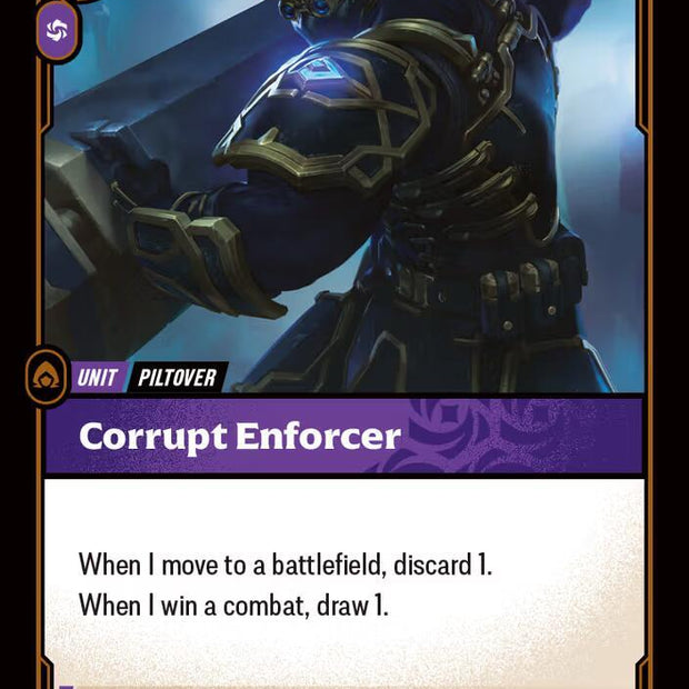 Corrupt Enforcer 123/221 (Spiritforged)  - Foil