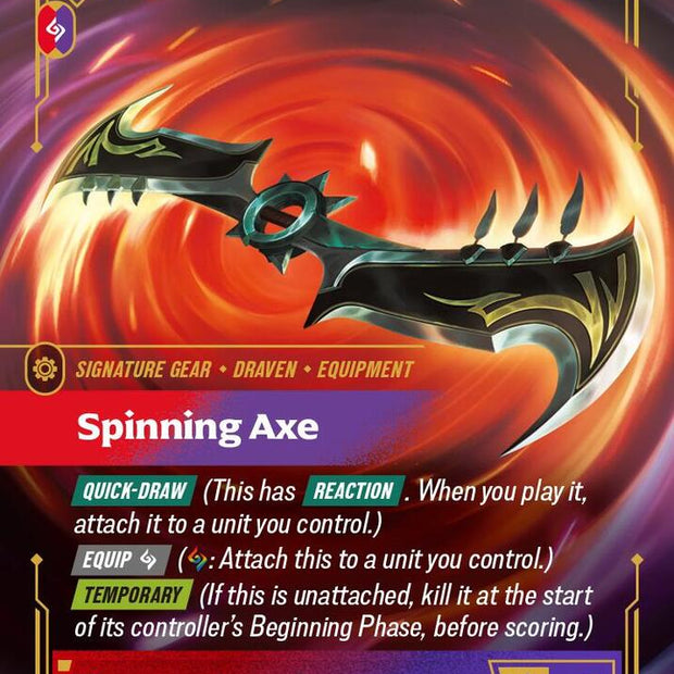 Spinning Axe 186/221 (Spiritforged)  - Foil