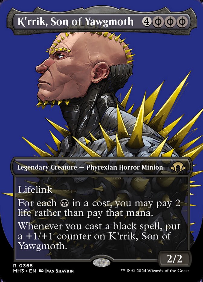 Kr'rik, Son of Yawgmoth 365 (Modern Horizons 3)  - Borderless