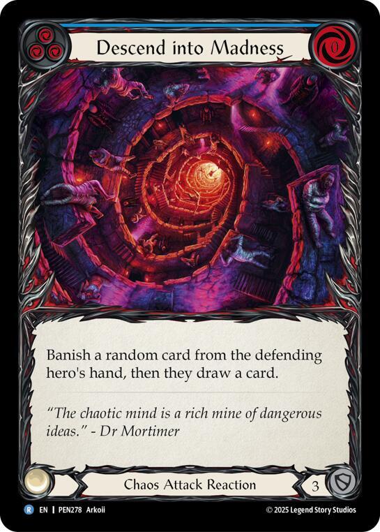 Descend Into Madness Blue ()  - Rainbow Foil
