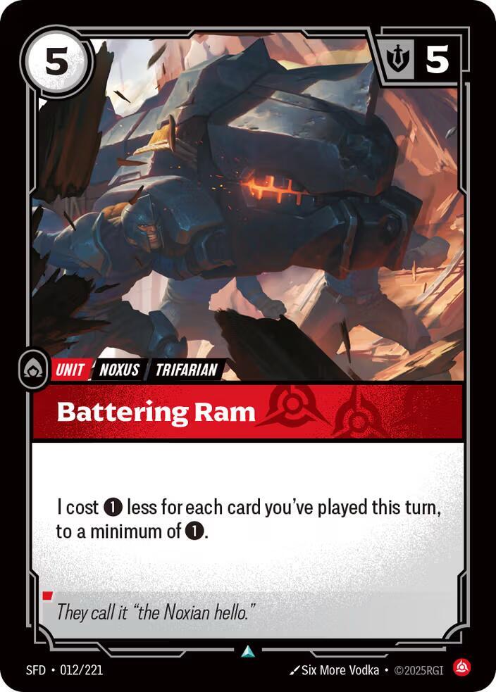 Battering Ram 12/221 (Spiritforged)  - Foil